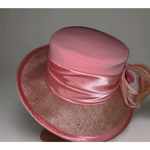 Nwt Hot Pink Derby Baby Shower Church Special Occasion Sun Hat - Picture 3 of 5